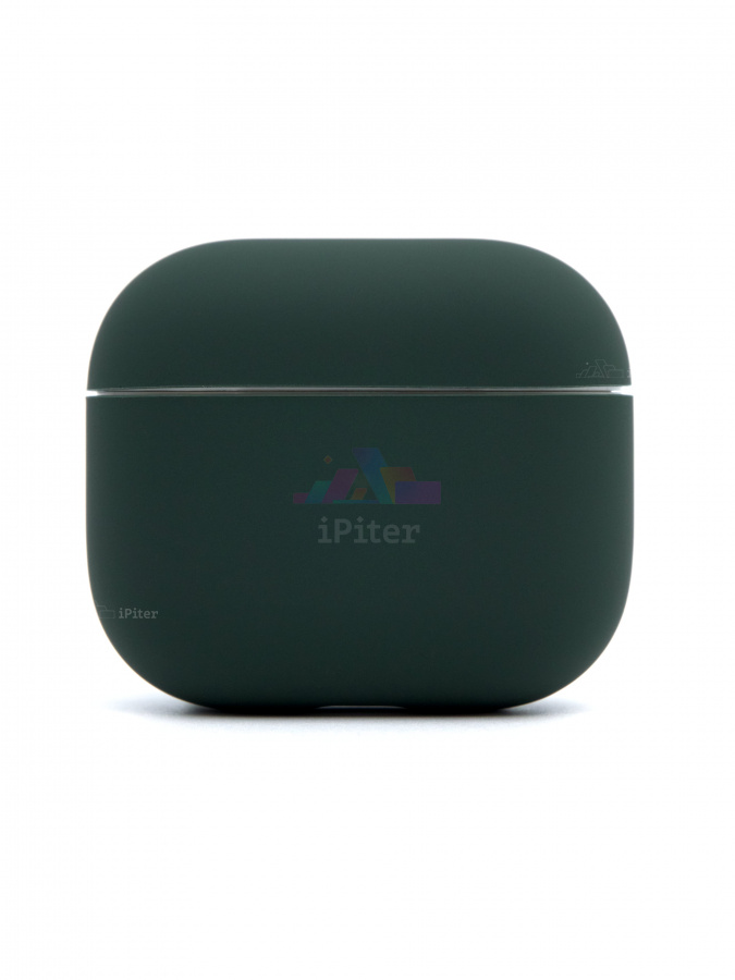 Фото Купить Чехол VLP Silicone Case Ultraslim для AirPods 3 (Тёмно-зелёный) по низкой цене в