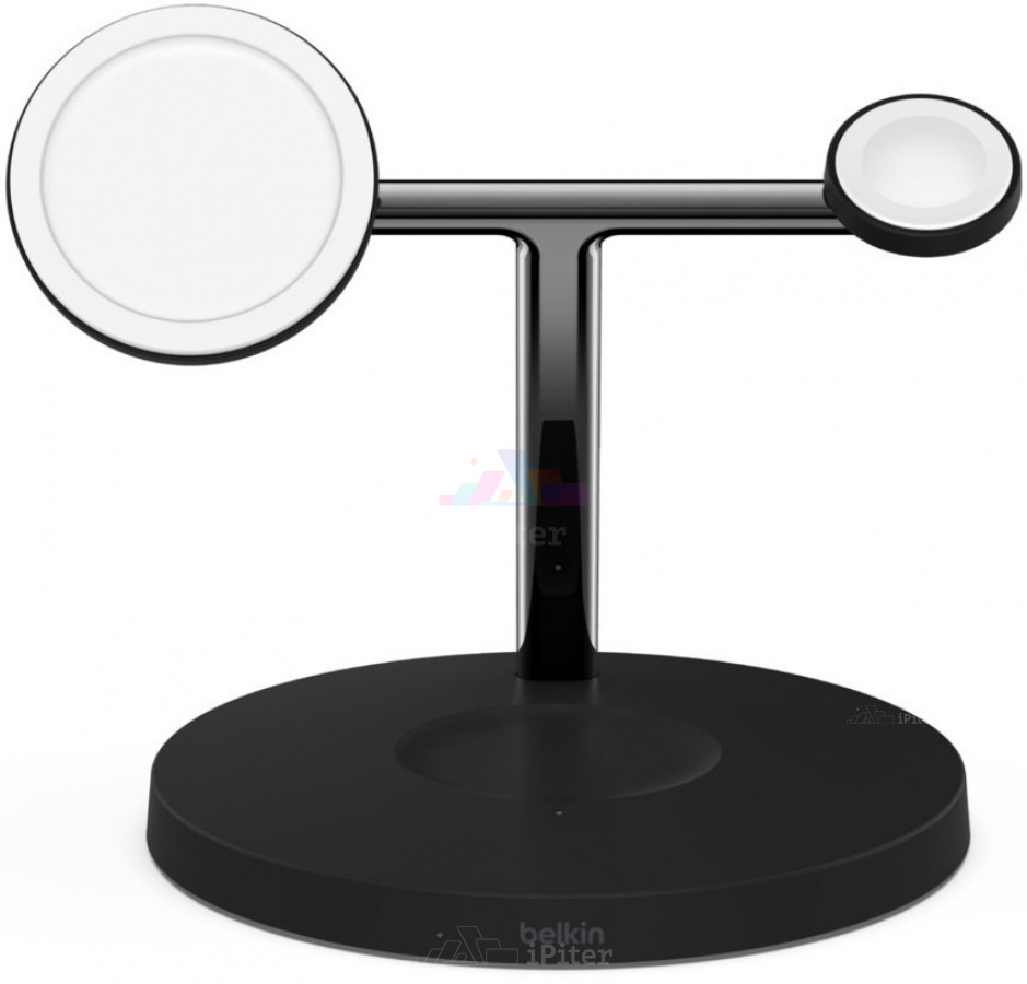Фото Купить Беспроводная зарядка Belkin Boost Charge Pro 3-in-1 Stand (Чёрный) по низкой цене в
