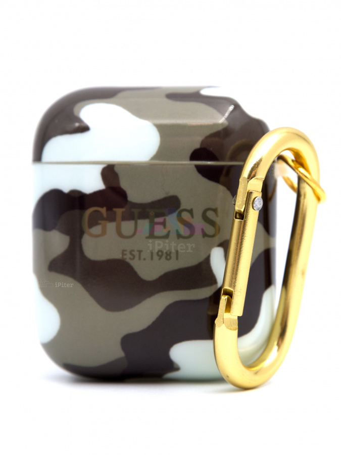 Фото Чехол Guess Carabin для AirPods 1/2 (Камуфляж), Камуфляж
