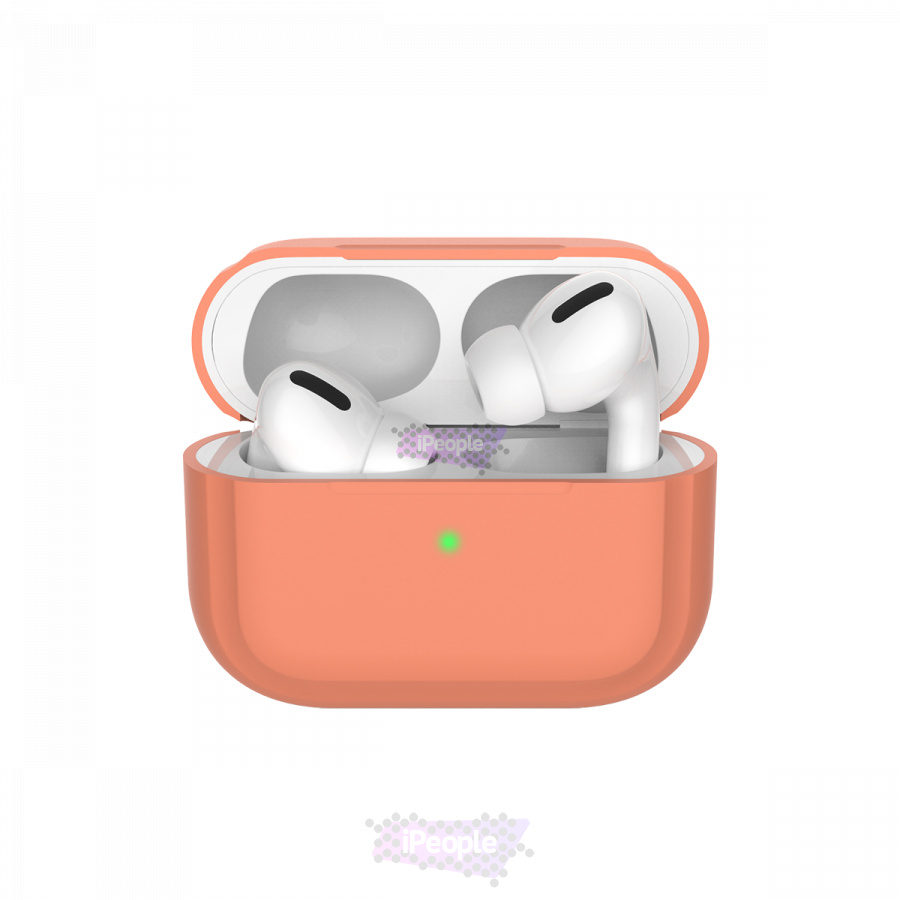 Фото Силиконовый чехол для AirPods Pro (Персиковый), Персиковый