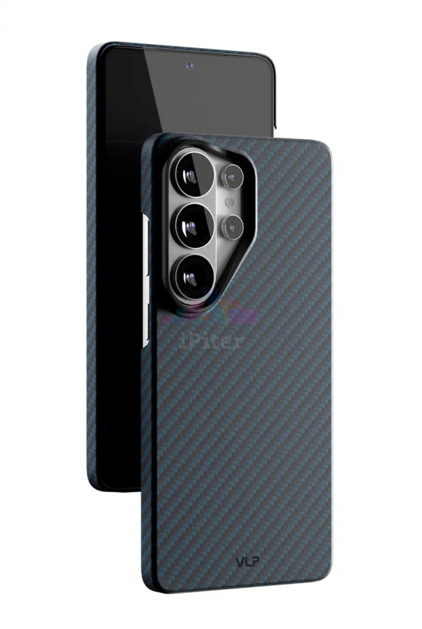 Фото Купить Чехол VLP Kevlar Case для Samsung Galaxy S26 Ultra (Синий) по низкой цене в