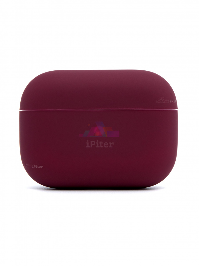 Фото Чехол VLP Silicone Case Ultraslim для AirPods Pro (Бордовый), Бордовый