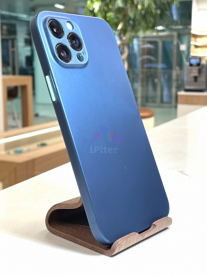Фото Ультратонкий пластиковый чехол для iPhone 12 Pro Max, Синий