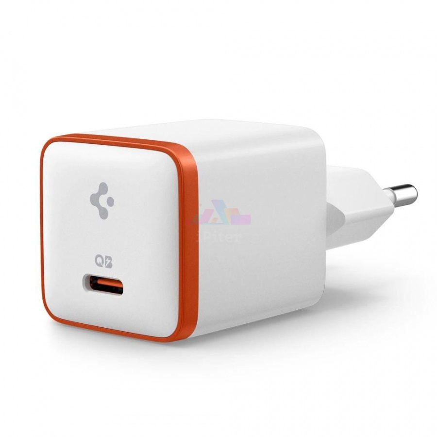 Фото Купить Сетевое зарядное устройство Spigen ArcStation 30W (Белый) по низкой цене в
