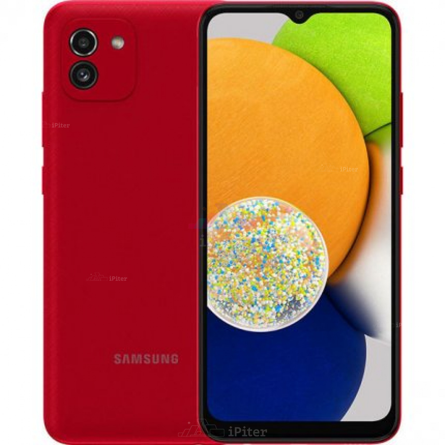 Фото Купить Смартфон Samsung Galaxy A03 3Gb/32Gb (Красный) по низкой цене в