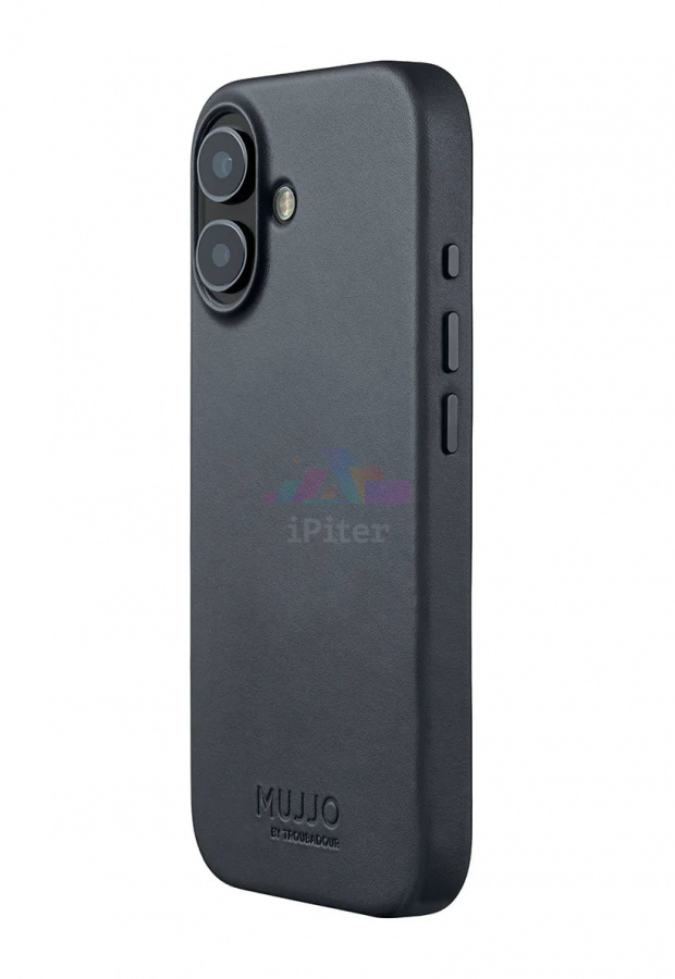 Фото Купить Чехол Mujjo Leather with MagSafe для iPhone 17 (Basalt) по низкой цене в