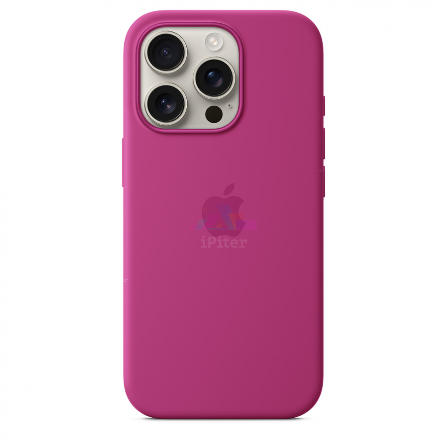 Фото Купить Чехол Apple Silicone Case with MagSafe для iPhone 16 Pro (Fuchsia) MYYN3 по низкой цене в