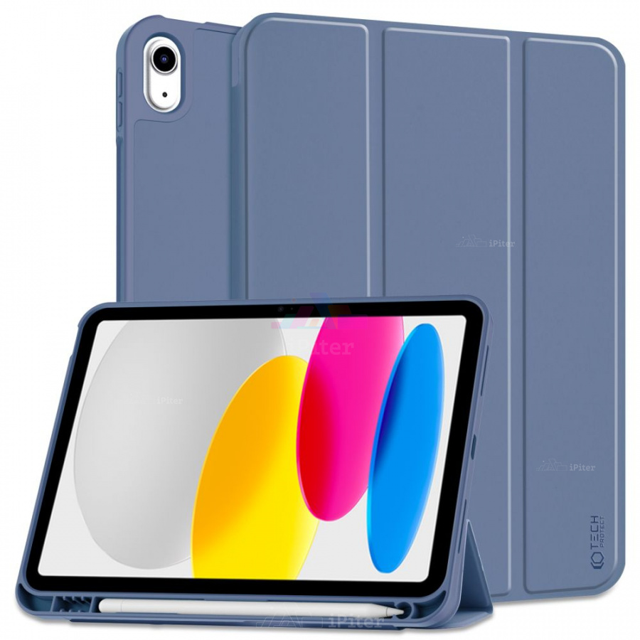 Фото Купить Чехол Tech-Protect SC PEN для iPad 10/11 (Синий) по низкой цене в