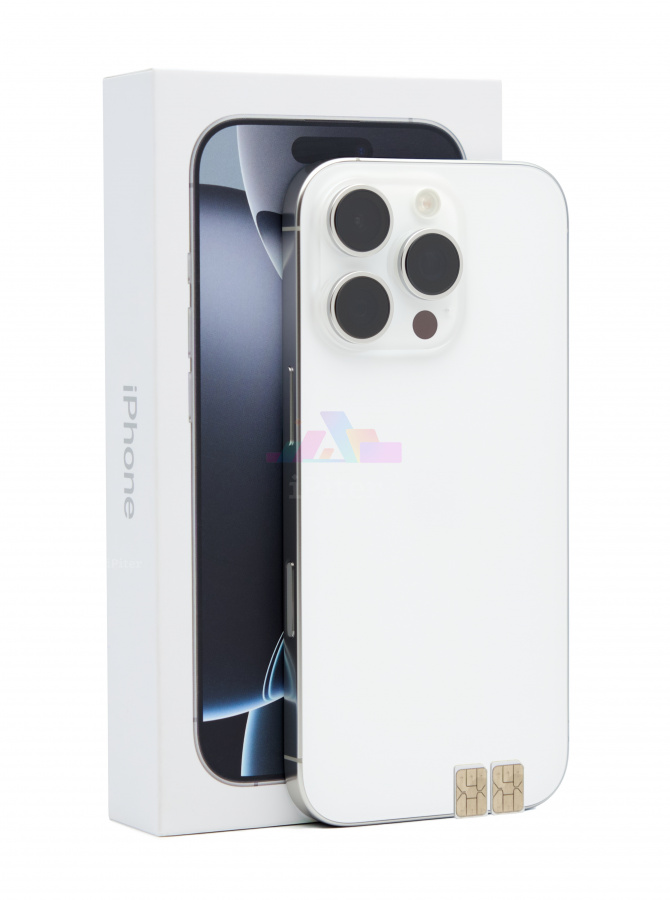 Фото Купить Apple iPhone 16 Pro 512Gb <br> White Titanium (Белый титан) Nano-Sim + Nano-Sim по низкой цене в
