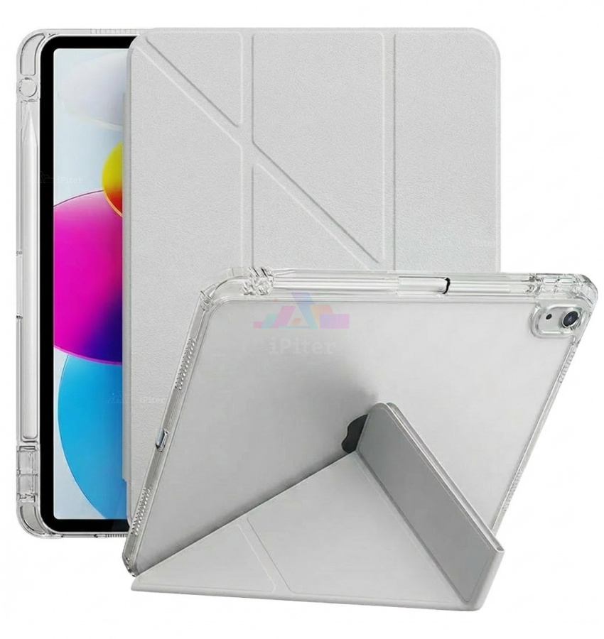 Фото Купить Чехол Selonica Triangle Folio для iPad 10/11 (Серый) по низкой цене в