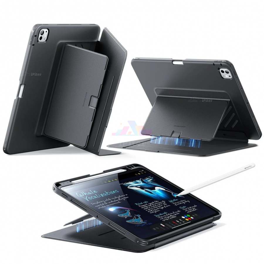Фото Купить Чехол ESR Flip Magnetic для iPad Pro (M4/M5) 11'' (Чёрный) по низкой цене в