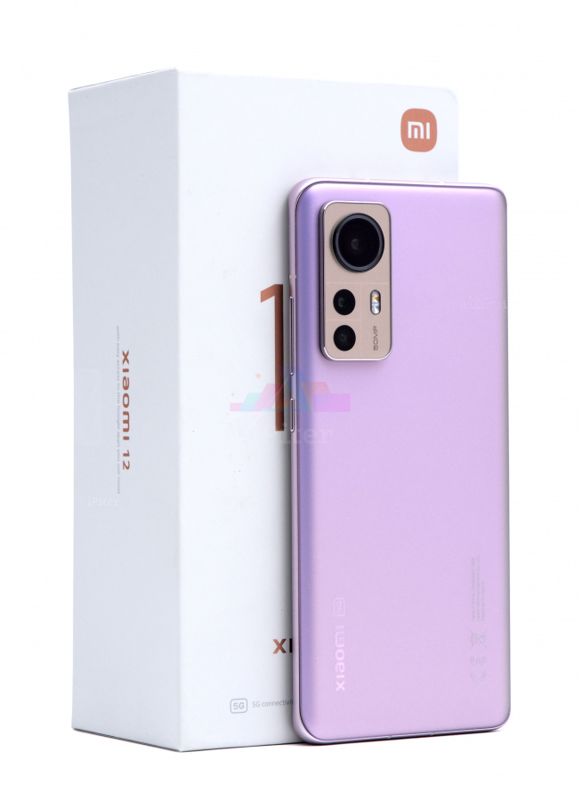 Фото Купить Смартфон Xiaomi 12 5G 8Gb/128Gb (Фиолетовый) Nano-Sim + Nano-Sim по низкой цене в