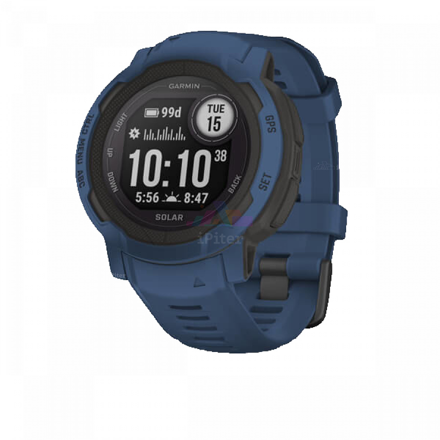 Фото Купить Умные часы Garmin Instinct 2 Solar Синий по низкой цене в