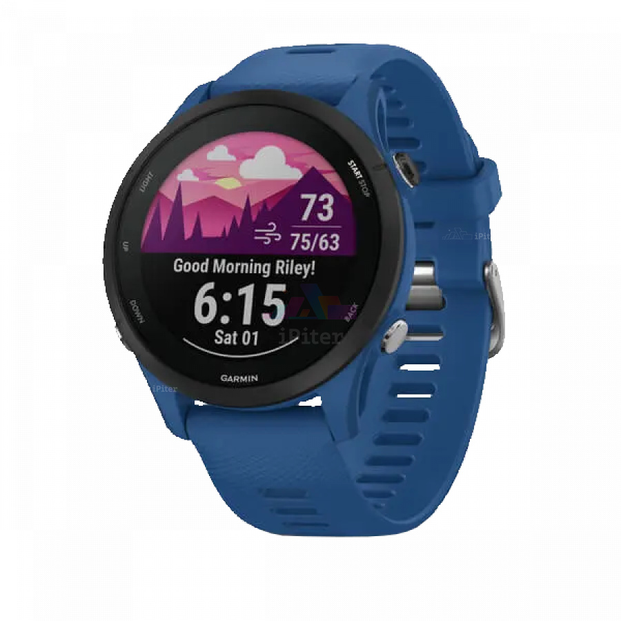 Фото Купить Умные часы Garmin Forerunner 255 Синий (010-02641-11) по низкой цене в