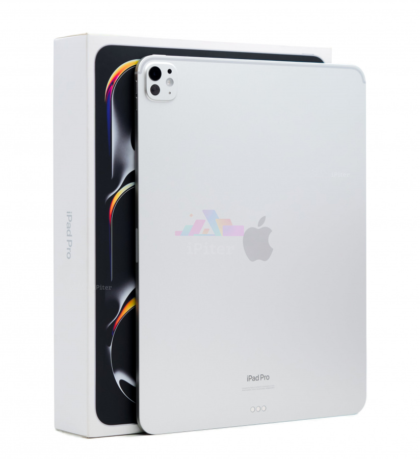 Фото Купить iPad Pro (2024) 13 дюймов Wi-Fi 512Gb Silver (Серебристый) Standard glass по низкой цене в