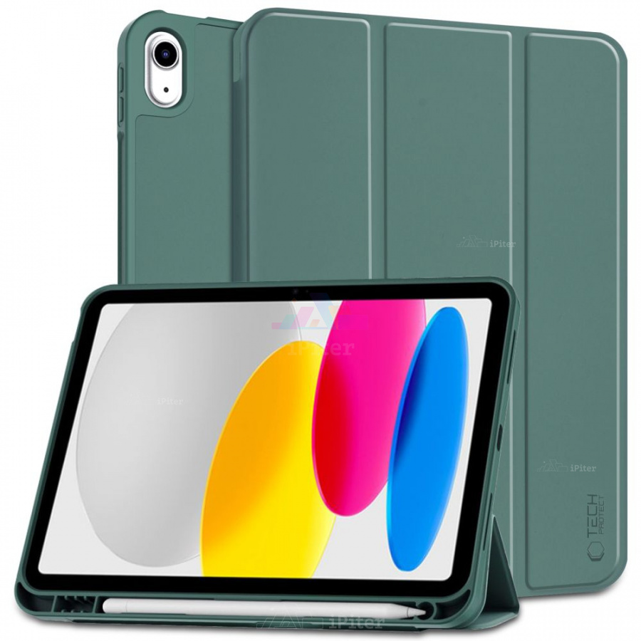 Фото Купить Чехол Tech-Protect SC PEN для iPad 10/11 (Зелёный) по низкой цене в
