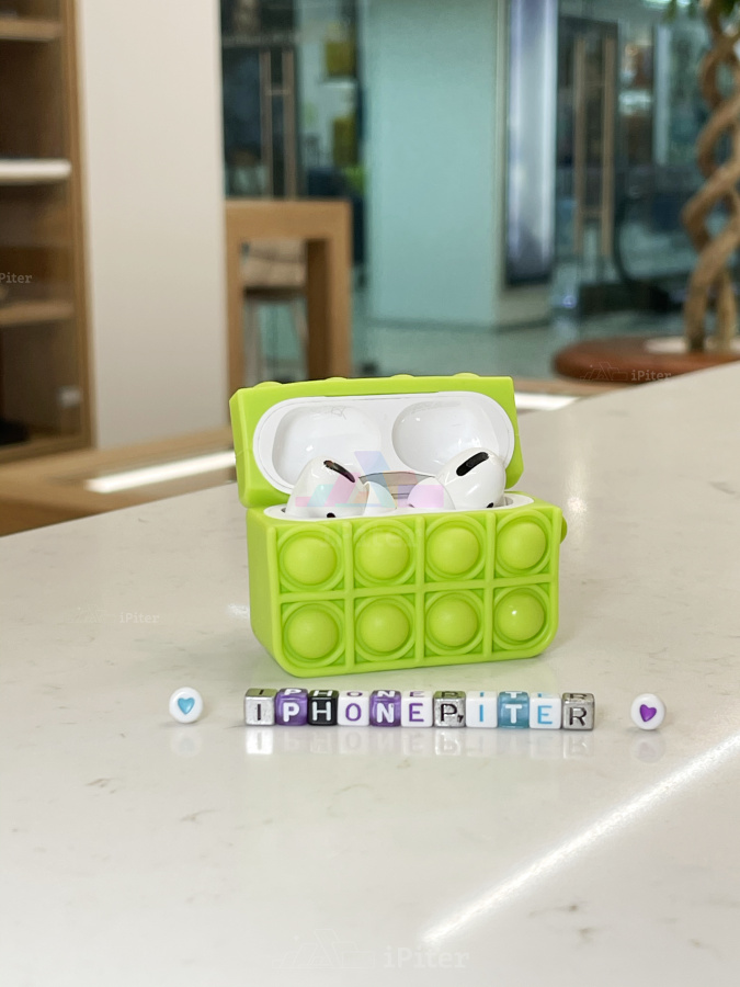 Фото Чехол POP IT для AirPods Pro (Зелёный), Зелёный