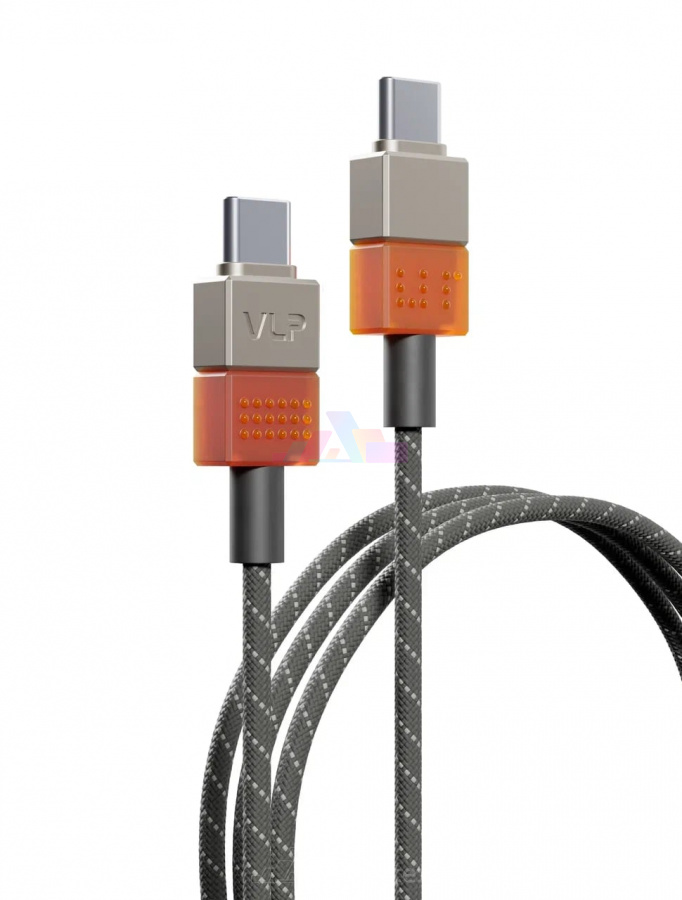 Фото Кабель VLP NEO USB-C to USB-C 1.5м 100W (Чёрный), Чёрный