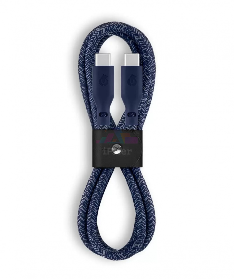 Фото Кабель uBear Trend Cable USB-C to USB-C 1.2м (Синий), Синий