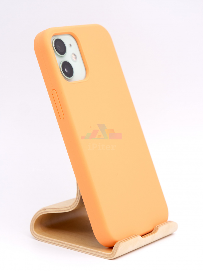 Фото Силиконовый чехол Candy для iPhone 12 mini, Оранжевый