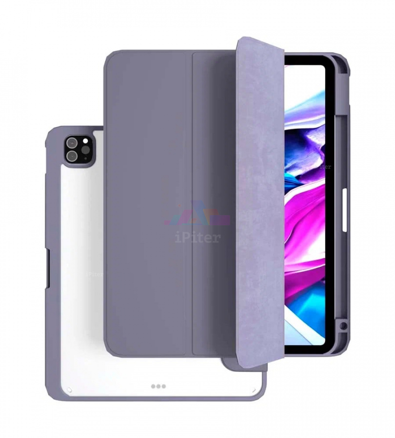 Фото Купить Чехол VLP Split Folio для iPad Pro (M4/M5) 11'' (Лавандовый) по низкой цене в