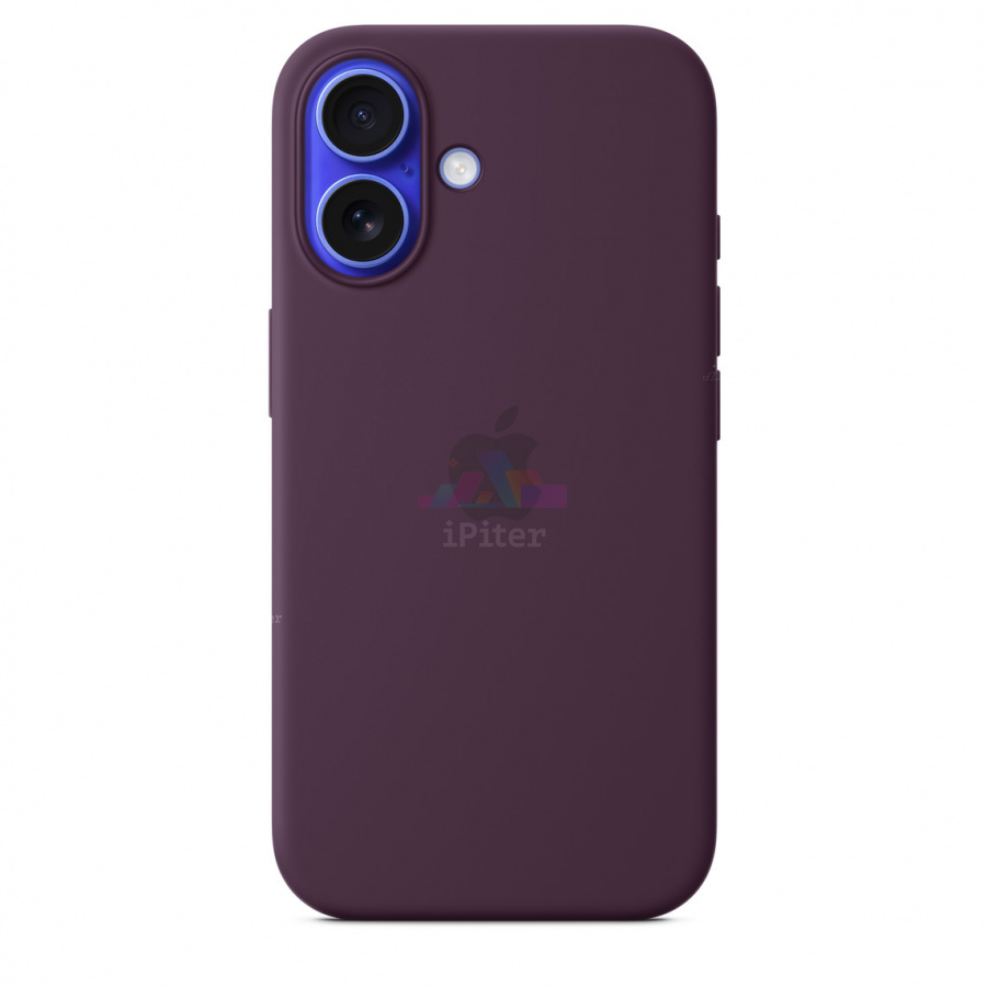 Фото Купить Чехол Apple Silicone Case with MagSafe для iPhone 16 (Plum) MYY43 по низкой цене в