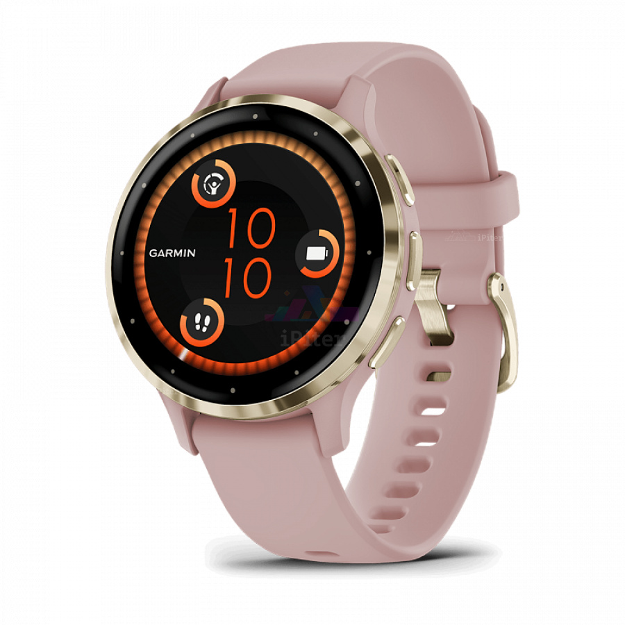 Фото Купить Умные часы Garmin Venu 3S розовые с золотистым безелем (010-02785-03) по низкой цене в