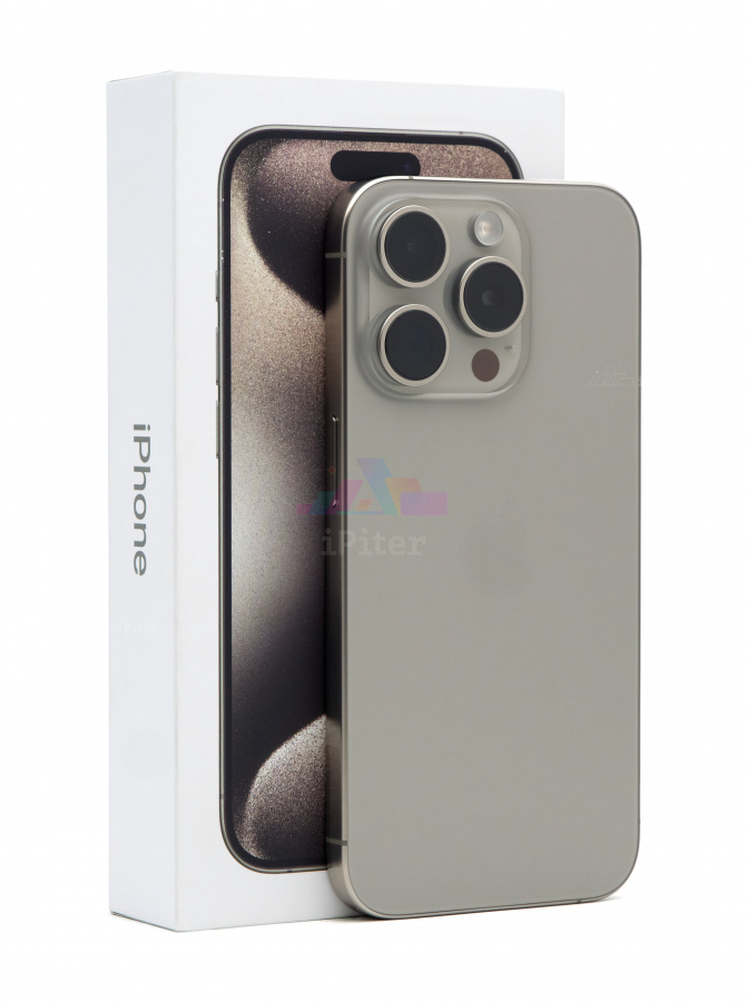 Фото Купить Apple iPhone 15 Pro 128Gb <br> Natural Titanium (Природный титан) Nano-sim + eSim по низкой цене в