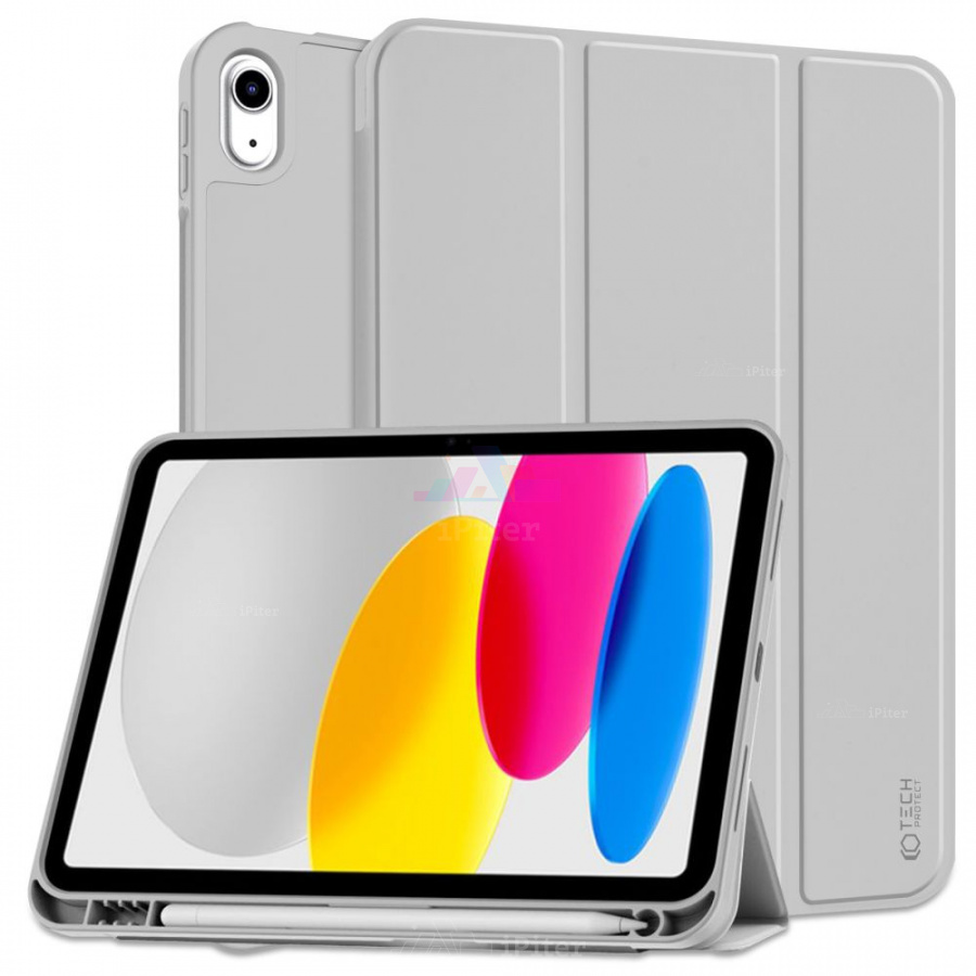 Фото Купить Чехол Tech-Protect SC PEN для iPad 10/11 (Серый) по низкой цене в