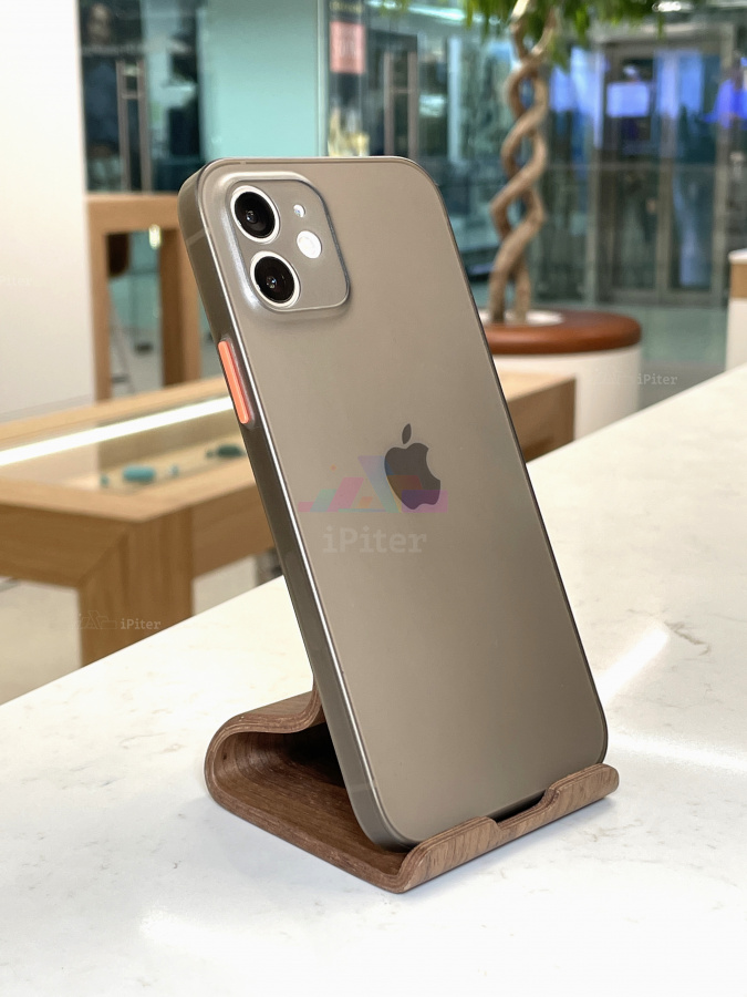 Фото Ультратонкий пластиковый чехол для iPhone 12, Серый