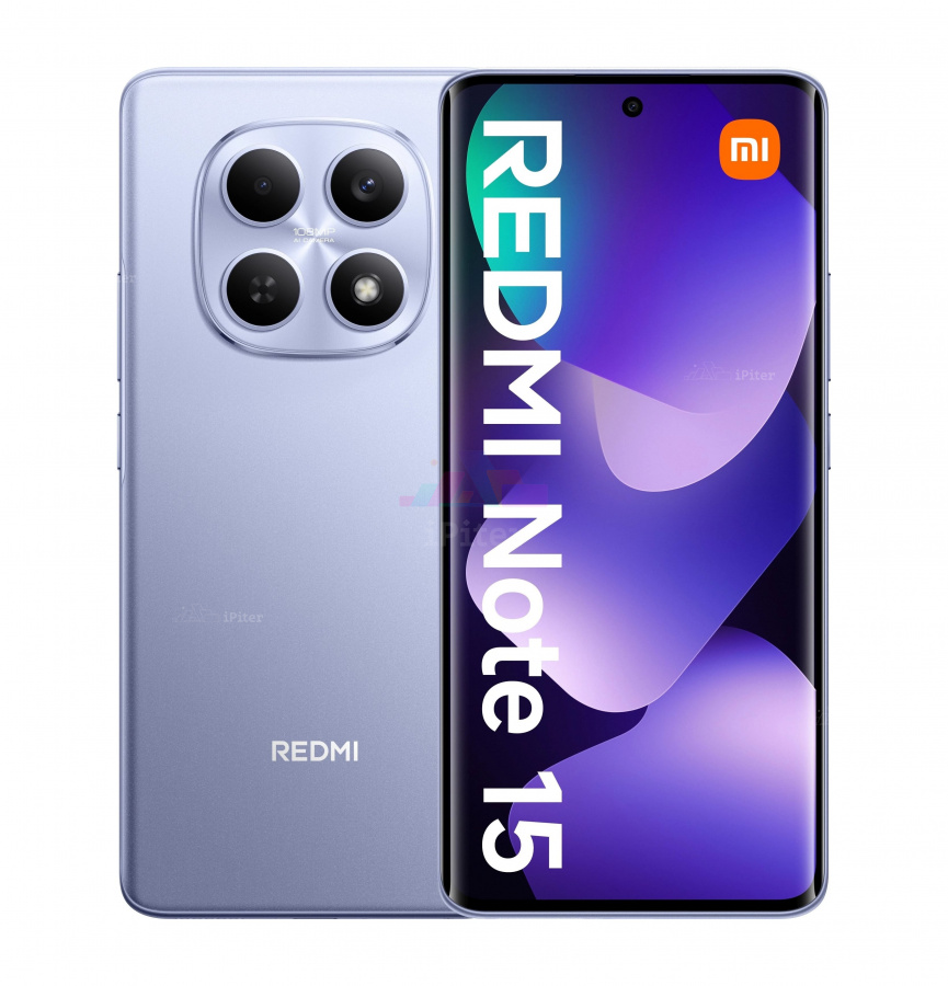 Фото Купить Смартфон Xiaomi Redmi Note 15 4G 8Gb/256Gb (Purple) Nano-Sim + Nano-Sim по низкой цене в