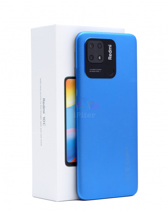 Фото Купить Смартфон Xiaomi Redmi 10C 4G 4Gb/128Gb (Синий) Global по низкой цене в