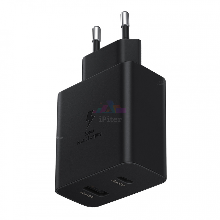 Фото Купить Сетевое зарядное устройство Samsung 35W PD Adapter USB-C (Чёрный) по низкой цене в