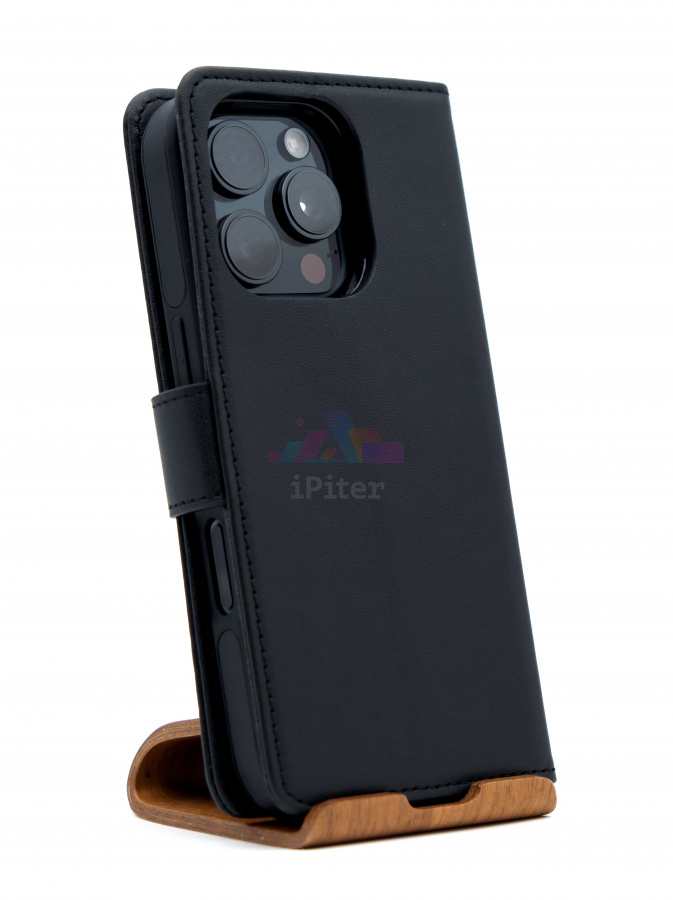 Фото Купить Чехол Tech-Protect Wallet MagSafe для iPhone 16 Pro Чёрный по низкой цене в
