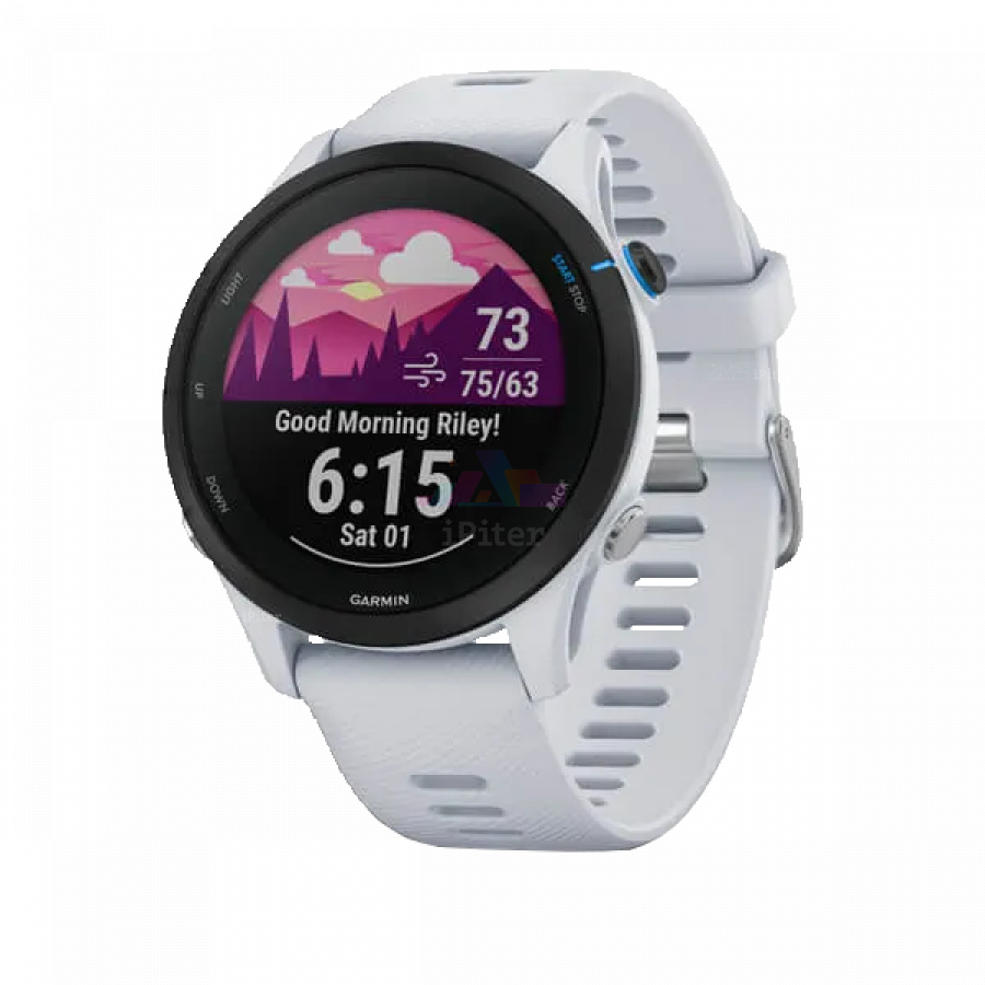Фото Купить Умные часы Garmin Forerunner 255 Белый (010-02641-31) по низкой цене в
