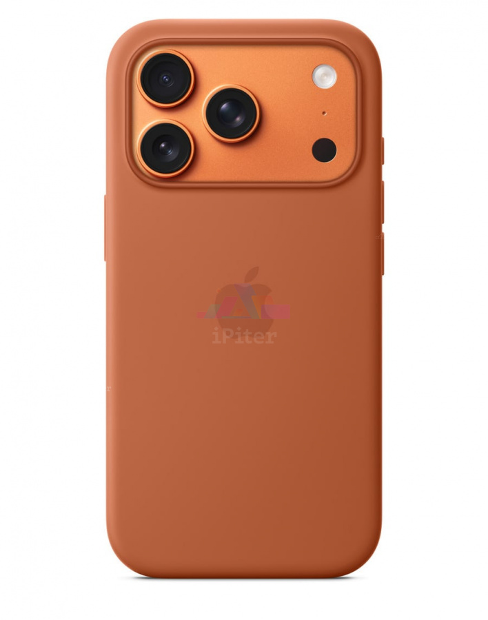Фото Купить Чехол Apple Silicone Case with MagSafe для iPhone 17 Pro (Brown) MGFJ4 по низкой цене в