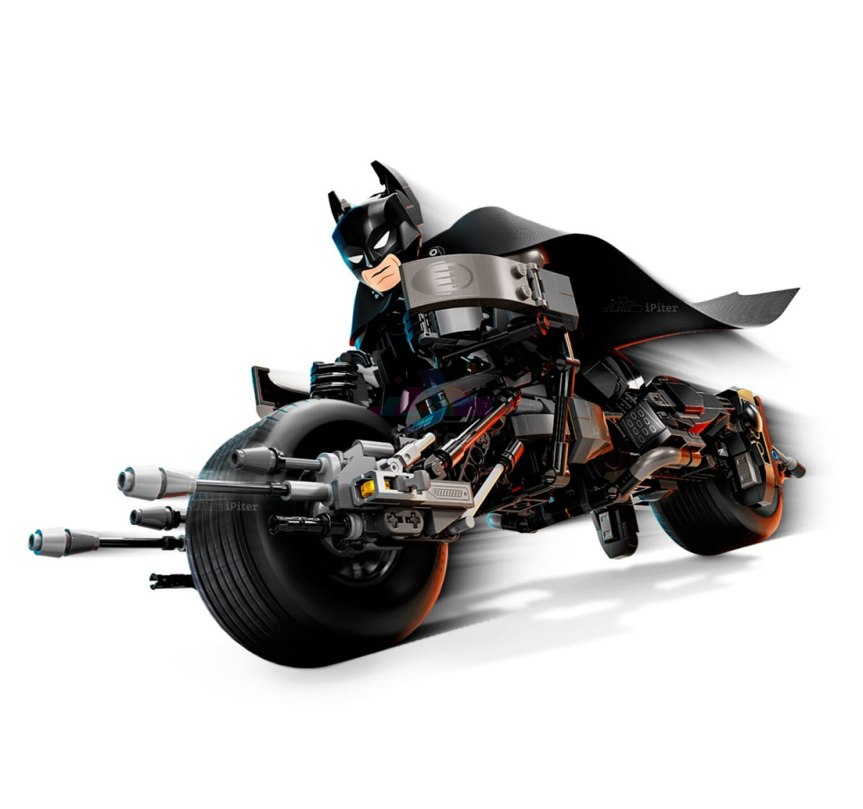 Фото Купить LEGO Super Heroes 76273 Фигура Бэтмена и Бэтцикл по низкой цене в