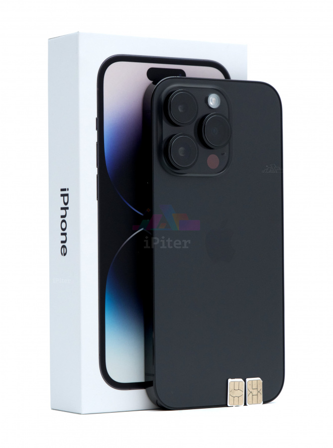 Фото Купить Apple iPhone 14 Pro 256Gb <br> Space Black (Космический черный) Nano-Sim + Nano-Sim по низкой цене в