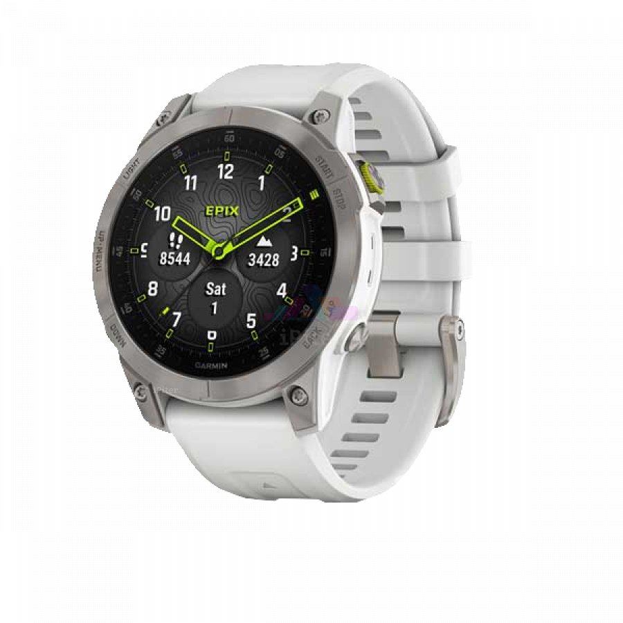 Фото Купить Умные часы Garmin Epix 2 Sapphire titanium white (010-02582-21) по низкой цене в