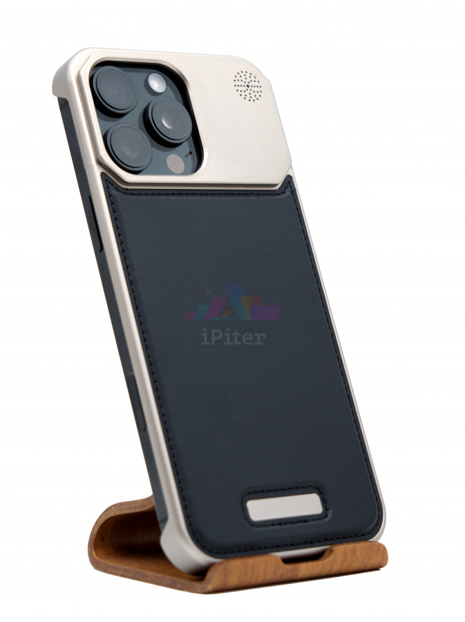 Фото Купить Чехол Aroma Leather для iPhone 16 Pro Max Чёрный по низкой цене в