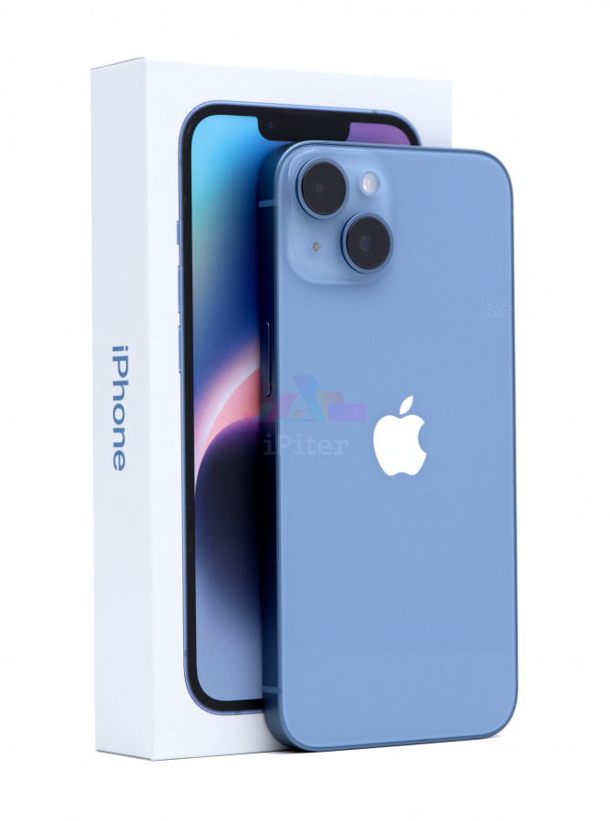 Фото Купить Apple iPhone 14 128Gb <br> Blue (Синий) Nano-sim + eSim по низкой цене в