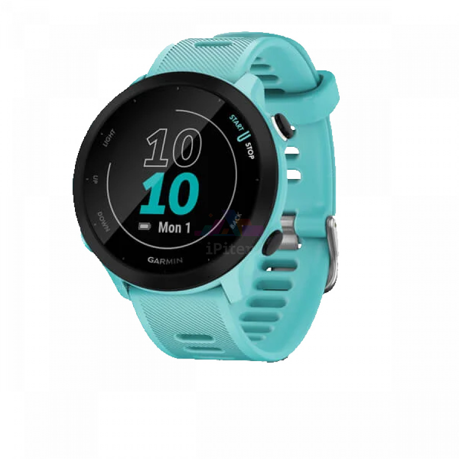 Фото Купить Умные часы Garmin Forerunner 55 Бирюзовый (010-02562-12) по низкой цене в