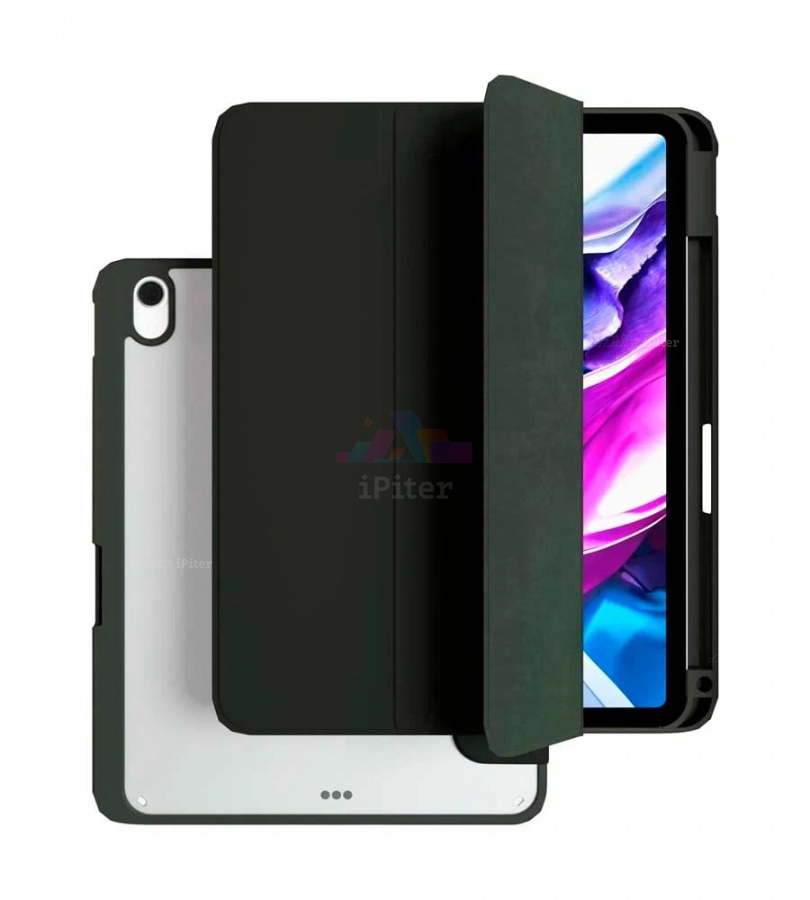 Фото Купить Чехол VLP Split Folio для iPad Air 6/7/8 11'' (Тёмно-зелёный) по низкой цене в