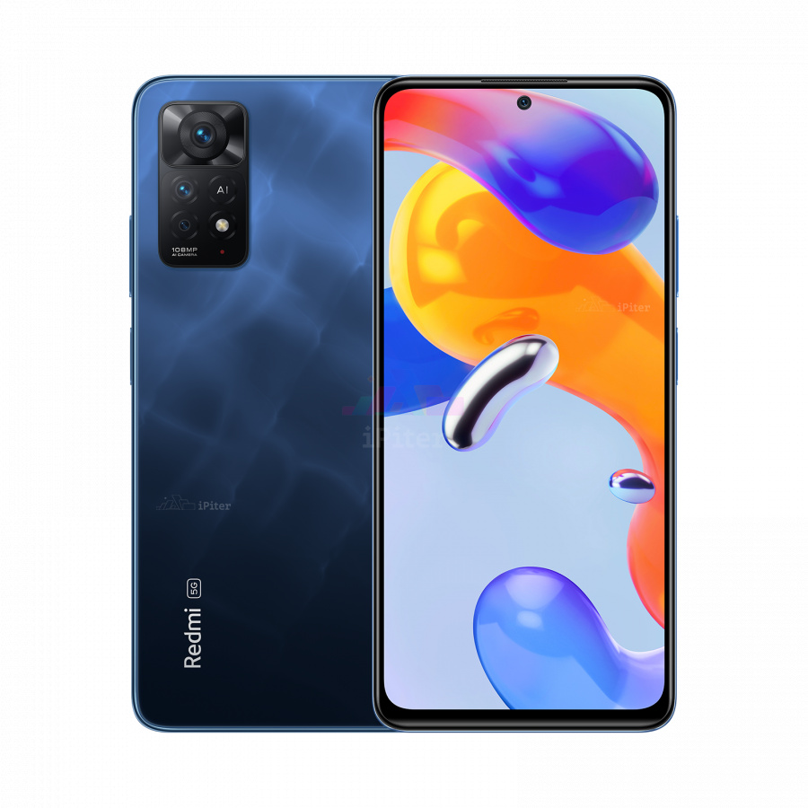 Фото Купить Смартфон Xiaomi Redmi Note 11 Pro 5G 8Gb/128Gb (Синий) Global по низкой цене в