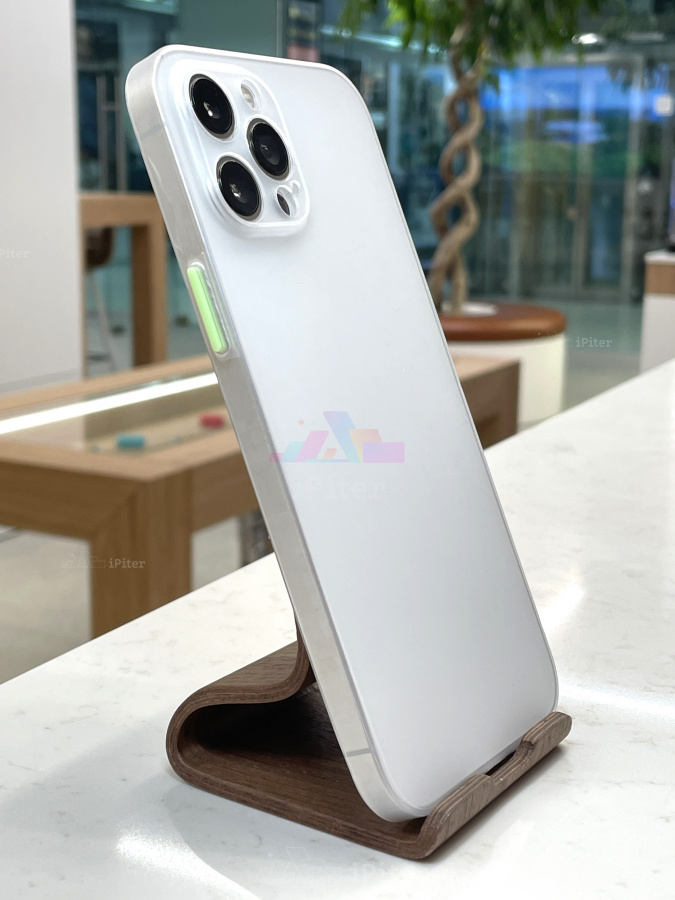 Фото Ультратонкий пластиковый чехол для iPhone 12 Pro Max, Белый