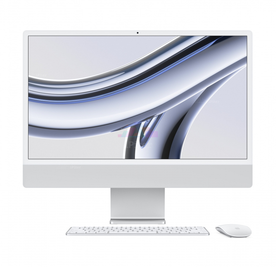 Фото Купить Apple iMac 24″ M3 (8/8cores)/16Gb/512Gb Silver (Z19500023) по низкой цене в
