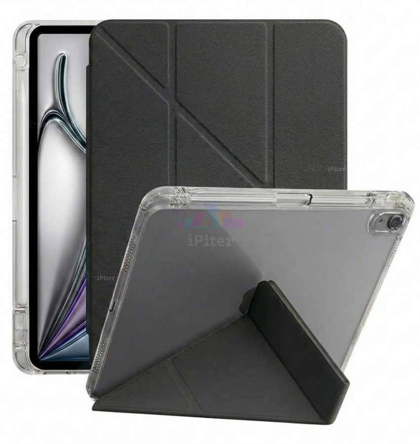Фото Купить Чехол Selonica Triangle Folio для iPad Air 6/7/8 11'' (Чёрный) по низкой цене в