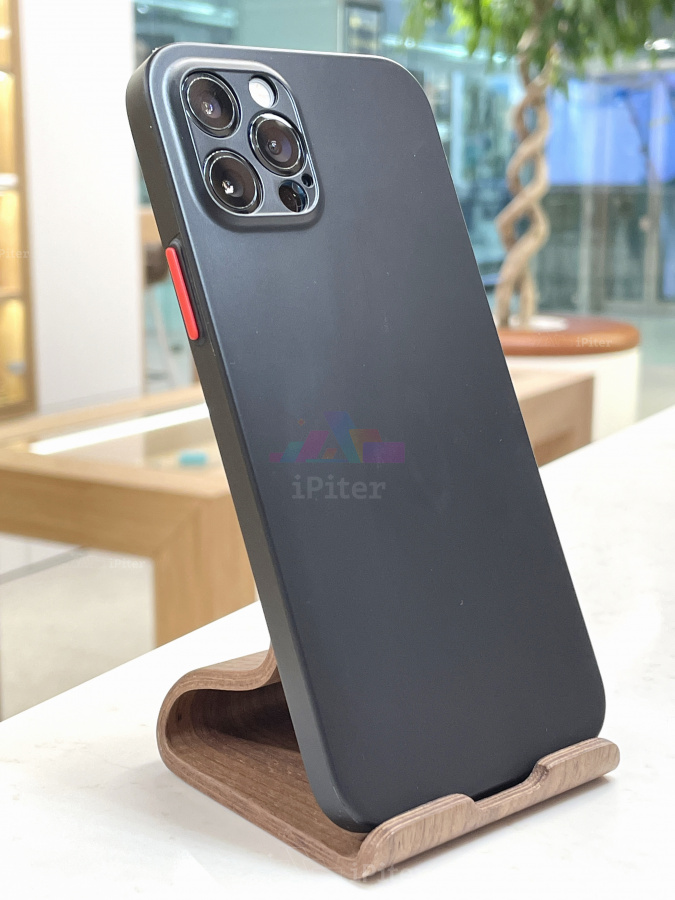 Фото Ультратонкий пластиковый чехол для iPhone 12 Pro, Чёрный