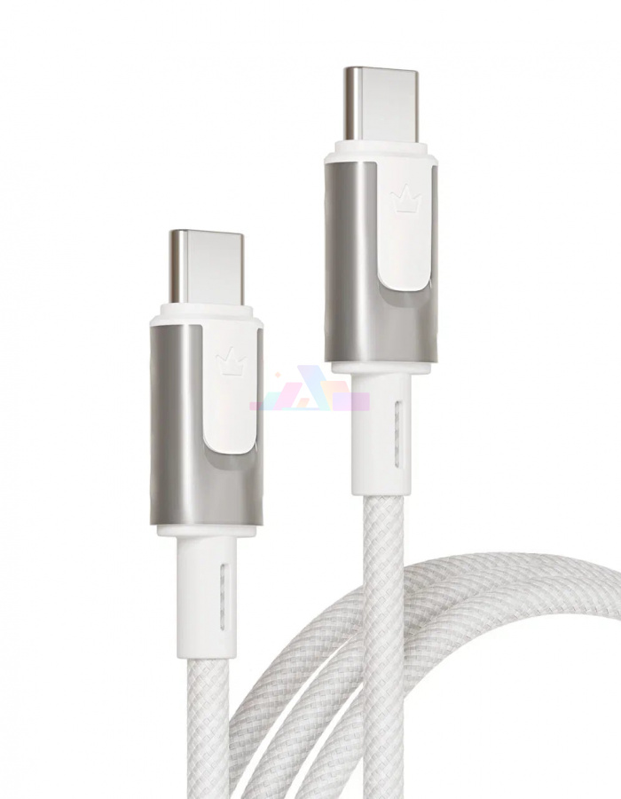 Фото Кабель VLP Force Line USB-C to USB-C 2м 100W (Белый), Белый