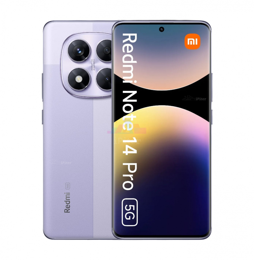 Фото Купить Смартфон Xiaomi Redmi Note 14 Pro 5G 12Gb/256Gb (Lavender Purple) Nano-Sim + Nano-Sim по низкой цене в